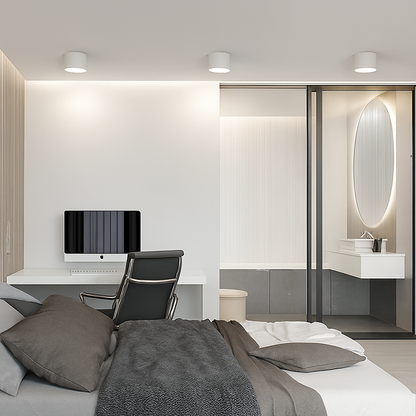 Opbouw Downlight LED Rond Metaal Wit Zwart Grijs Hal Slaapkamer Plafonnière Opbouwspot Scandinavisch Keuken Badkamer Kantoor