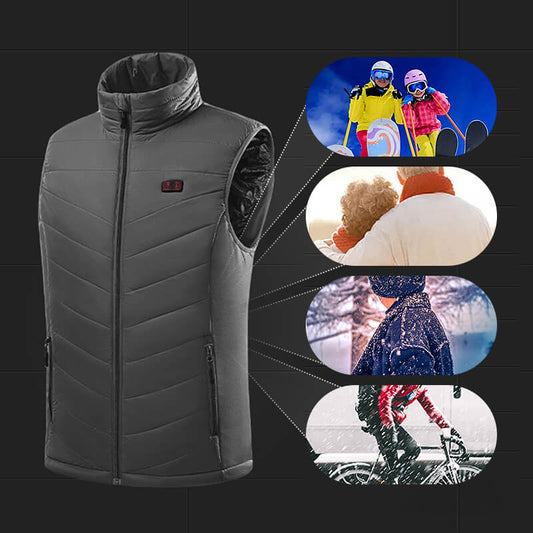 Verwarmingsvest met USB-Oplaadbare Verwarmingszones | Grafeen-Verwarmingstechnologie voor Outdoor & Winter