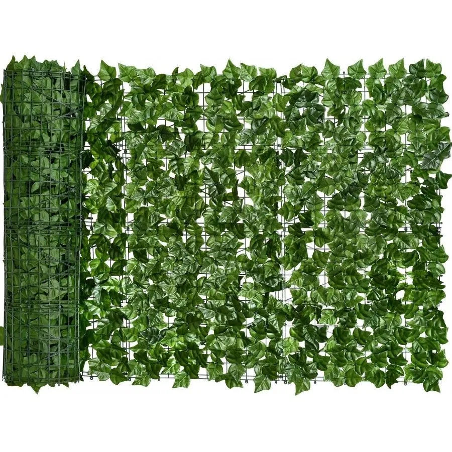 Kunstklimop Haag Uitschuifbare Tuinafscheiding Privacy Scherm Groen Bladerdek Flexibel 300x50cm