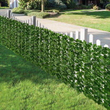 Kunstklimop Haag Uitschuifbare Tuinafscheiding Privacy Scherm Groen Bladerdek Flexibel 300x50cm