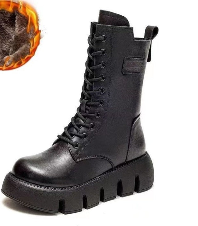 Dameslaarzen Warm Fleecevoering Dikke Zool Winterstijl