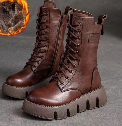 Dameslaarzen Warm Fleecevoering Dikke Zool Winterstijl