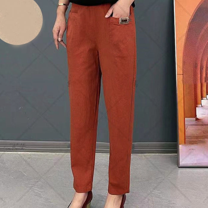 Dames Broeken van Katoen Oriana