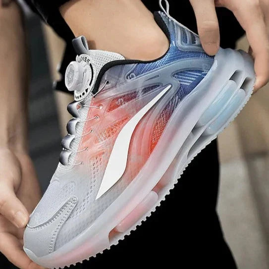 Herensneakers Zwart Wit Gradient Effect