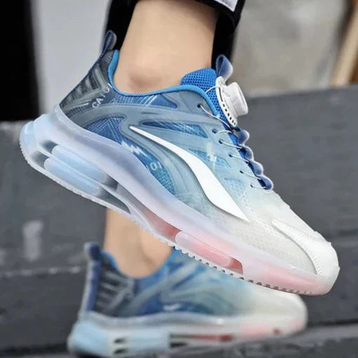 Herensneakers Zwart Wit Gradient Effect