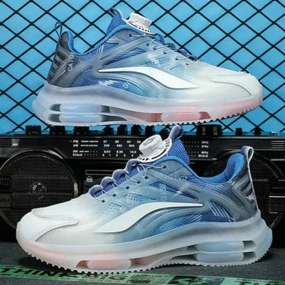 Herensneakers Zwart Wit Gradient Effect