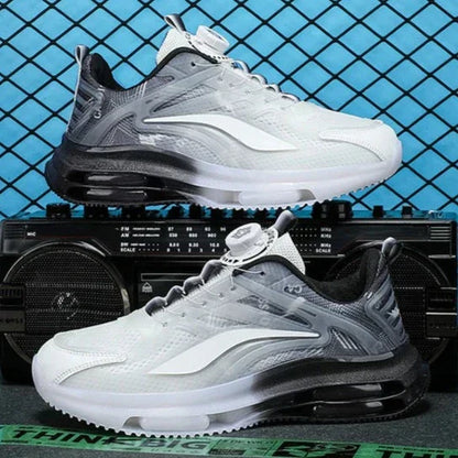 Herensneakers Zwart Wit Gradient Effect