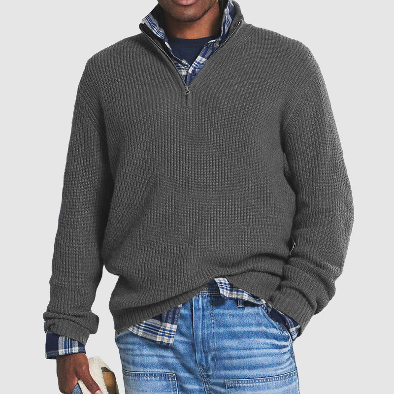 Herentrui Half Zip Comfortabel en Stijlvol - StudioMarella