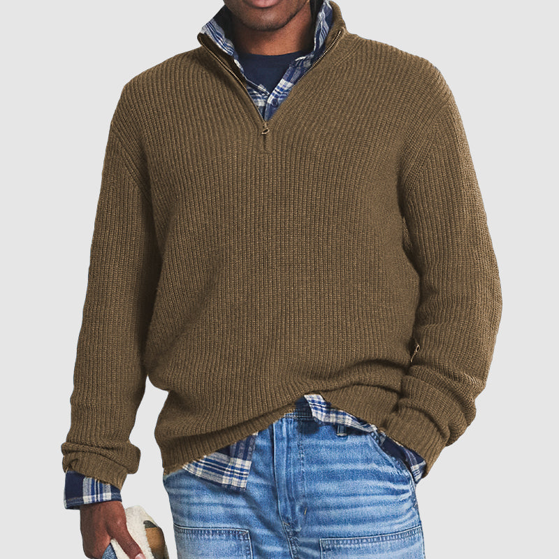 Herentrui Half Zip Comfortabel en Stijlvol