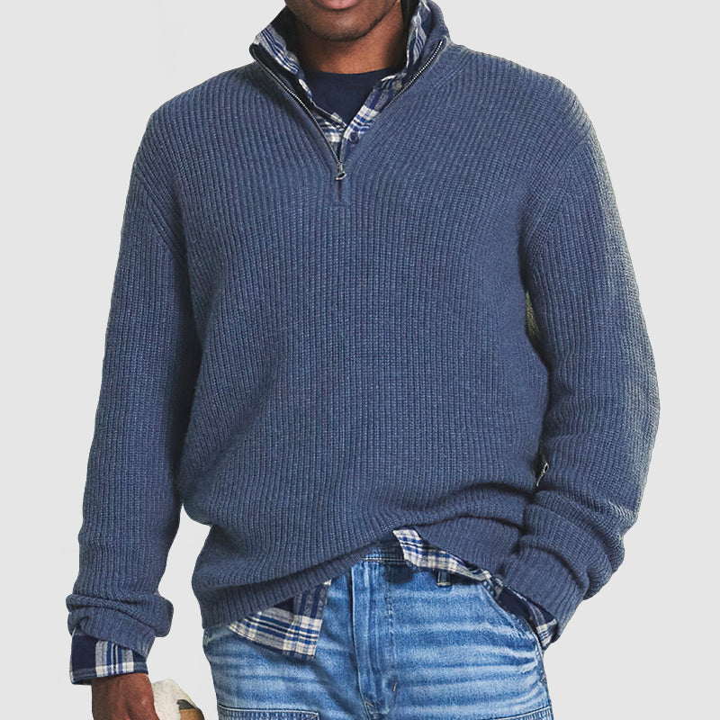 Herentrui Half Zip Comfortabel en Stijlvol