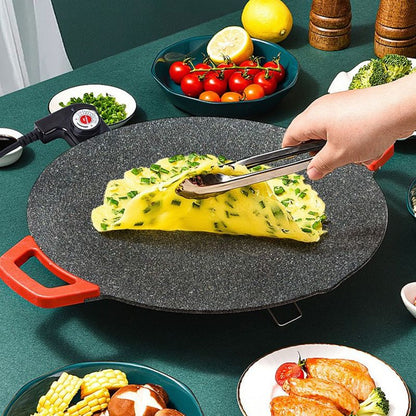 Rookvrije Elektrische Grillplaat – Multifunctionele Contactgrill voor Binnen en Buiten 28cm