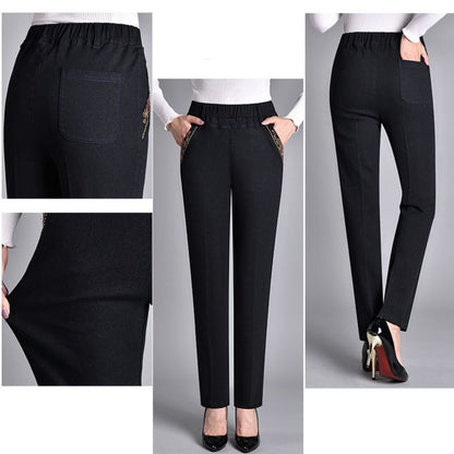 Elastische Jeans met Zijzakken en Stretch Tailleband