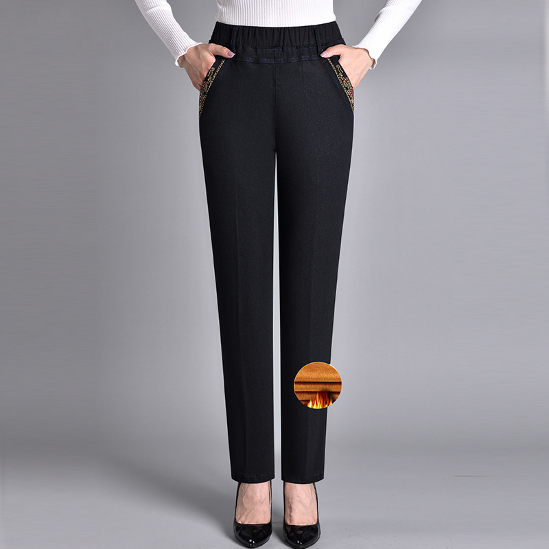 Elastische Jeans met Zijzakken en Stretch Tailleband