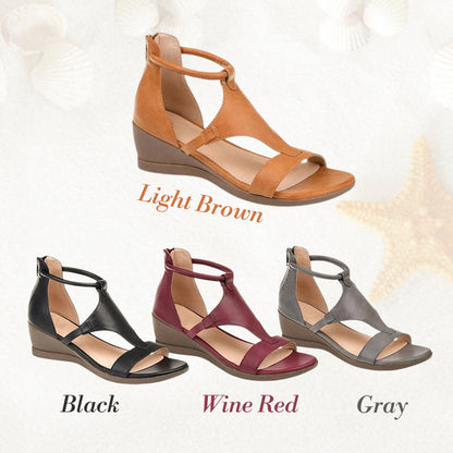 Elegante Vrouwen Sandalen Met Zachte Leer