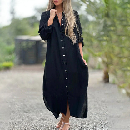 Lentejurk voor Vrouw met Knopen Zomerse Stijl