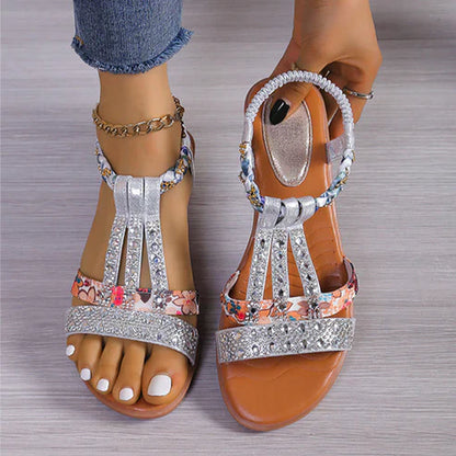 Sandalen met Bergkristal Glamour Look