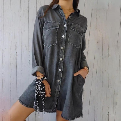Grote Heren Denim Jas Oversized Model