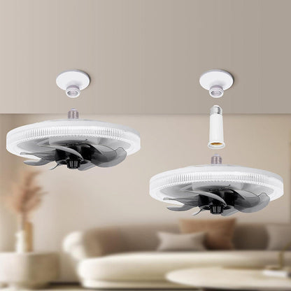 Ventilator met Verlichting – Rustgevend Licht en Koele Bries – Afstandsbediening – 4 Standen