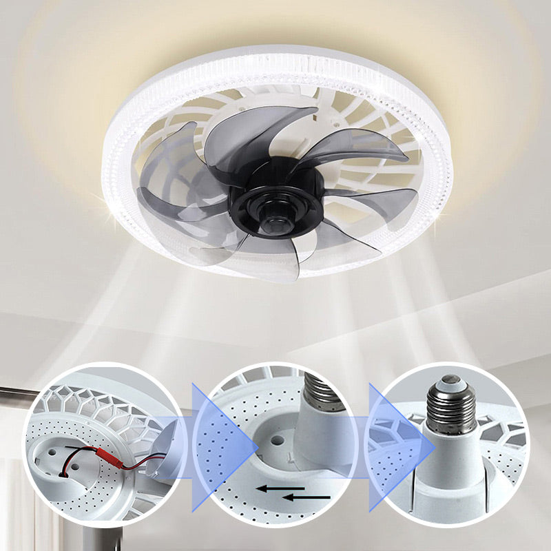 Ventilator met Verlichting – Rustgevend Licht en Koele Bries – Afstandsbediening – 4 Standen