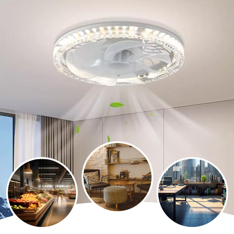 Ventilator met Verlichting – Rustgevend Licht en Koele Bries – Afstandsbediening – 4 Standen