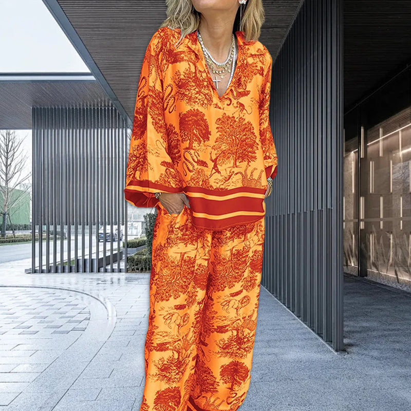Satijnen Beddengoed Set met Mooie Print Design