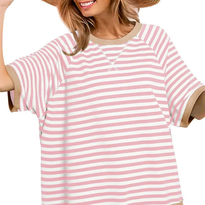 Liviana | Horizontale Streepjes T-Shirt - StudioMarella