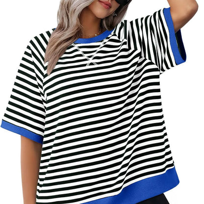 Liviana | Horizontale Streepjes T-Shirt