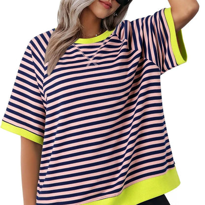 Liviana | Horizontale Streepjes T-Shirt