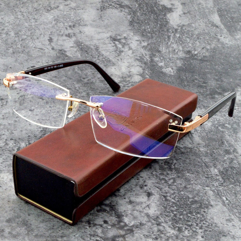 Multifocale Leesbril met Gleitzicht en Blaulichtfilter | Ultraleicht Titanium TR90 Frame | Voor Nabij- en Veraf Zicht | Digitale Oogbescherming