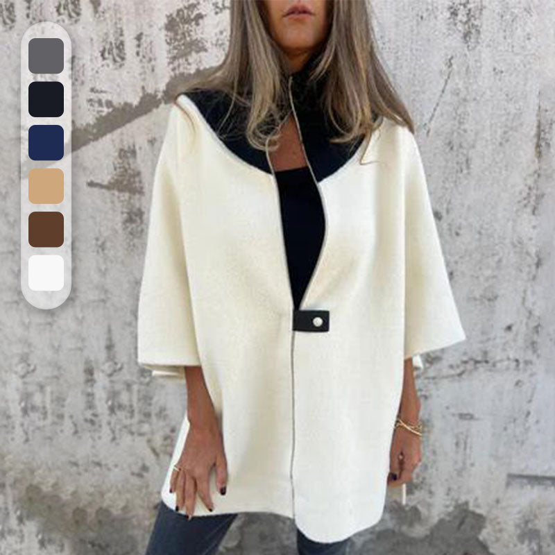 Elegante Coltrui Jas met Hoge Kraag - StudioMarella