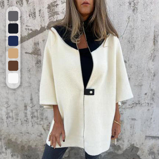 Elegante Coltrui Jas met Hoge Kraag - StudioMarella