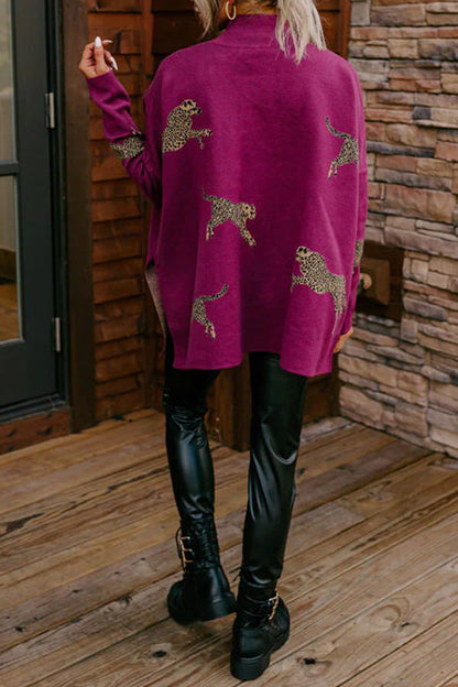 Leopard Print Trui voor Vrouw Wild Dierenprint