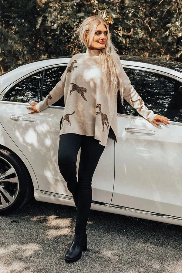 Leopard en Tijger Dames Trui