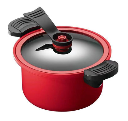 Snelkookpan met Anti-aanbaklaag – Gezond & Snel Koken – Snelkookfunctie & Langzaam Koken – Voedingsstoffen Behouden – 3,5L Capaciteit – Verkrijgbaar in Groen, Rood en Geel