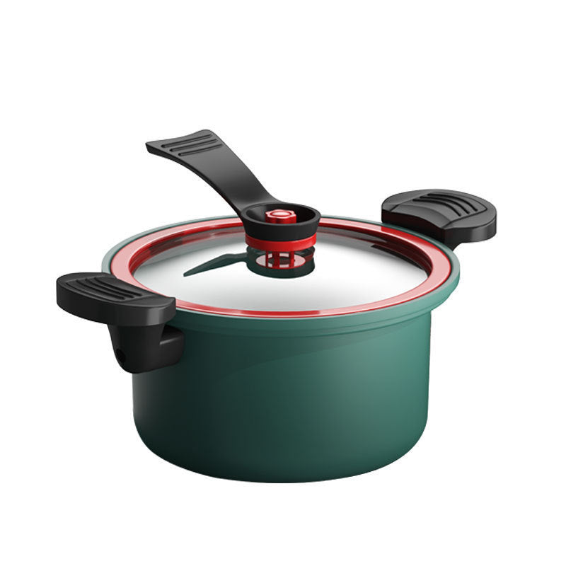 Snelkookpan met Anti-aanbaklaag – Gezond & Snel Koken – Snelkookfunctie & Langzaam Koken – Voedingsstoffen Behouden – 3,5L Capaciteit – Verkrijgbaar in Groen, Rood en Geel