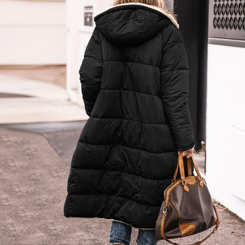 Vrouwelijke Lange Pelsjas Warme Teddy Winterjas