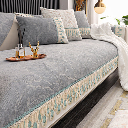 Chenille Bankhoes met Anti-Slip voor Ultiem Comfort