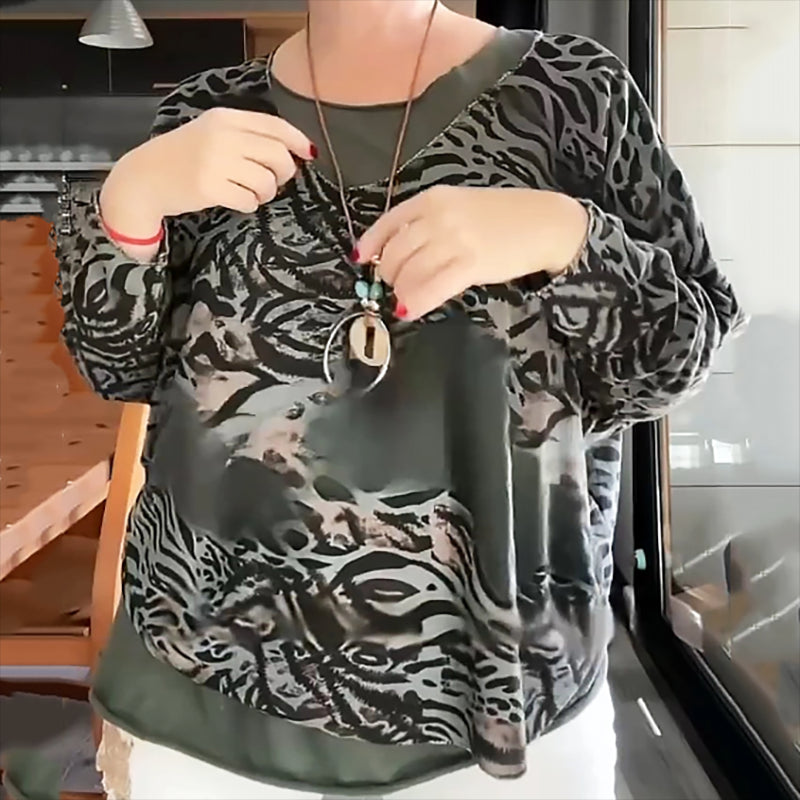 Dames Blouse met Schattige Dierenprint