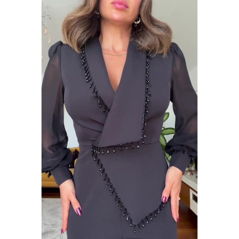 Dames Blazer Set Klassieke Stijl Elegante Pasvorm