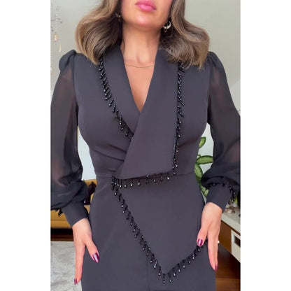 Dames Blazer Set Klassieke Stijl Elegante Pasvorm