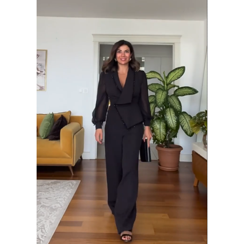 Dames Blazer Set Klassieke Stijl Elegante Pasvorm