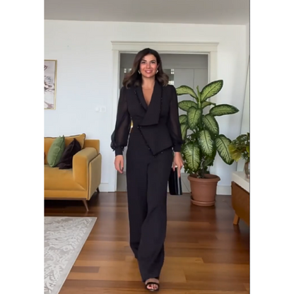 Dames Blazer Set Klassieke Stijl Elegante Pasvorm
