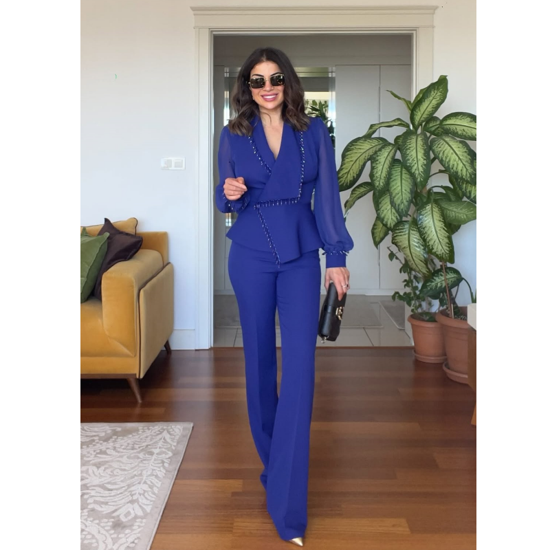 Dames Blazer Set Klassieke Stijl Elegante Pasvorm