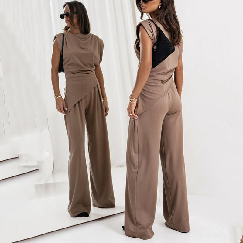 Vrouwelijke Jumpsuit Sportief Model Perfecte Pasvorm