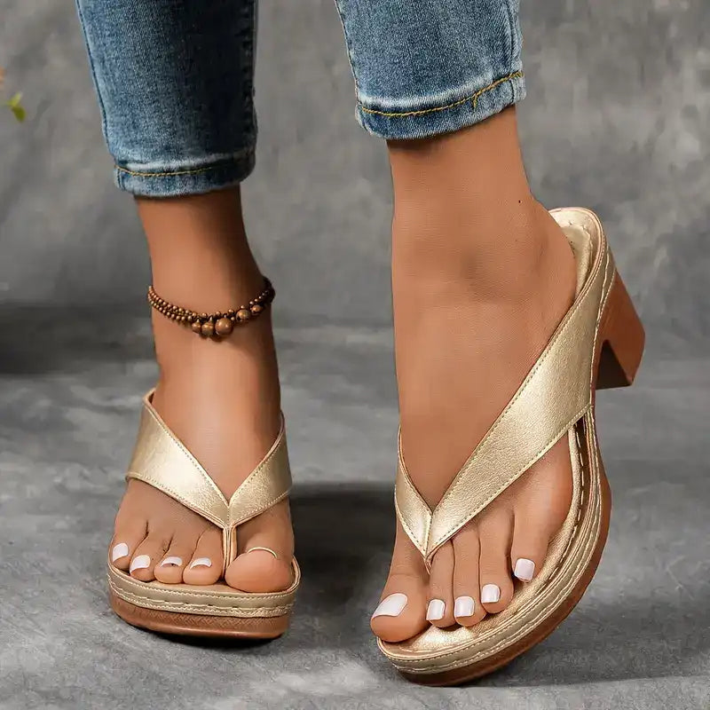 Dames Sandalen Blokhak Elegant Relaxte Pasvorm