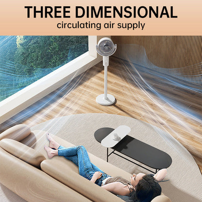 USB Standventilator met Hoogteverstelling en Afstandsbediening – 5 Snelheden en Oscillatie – Fluisterstil 36dB