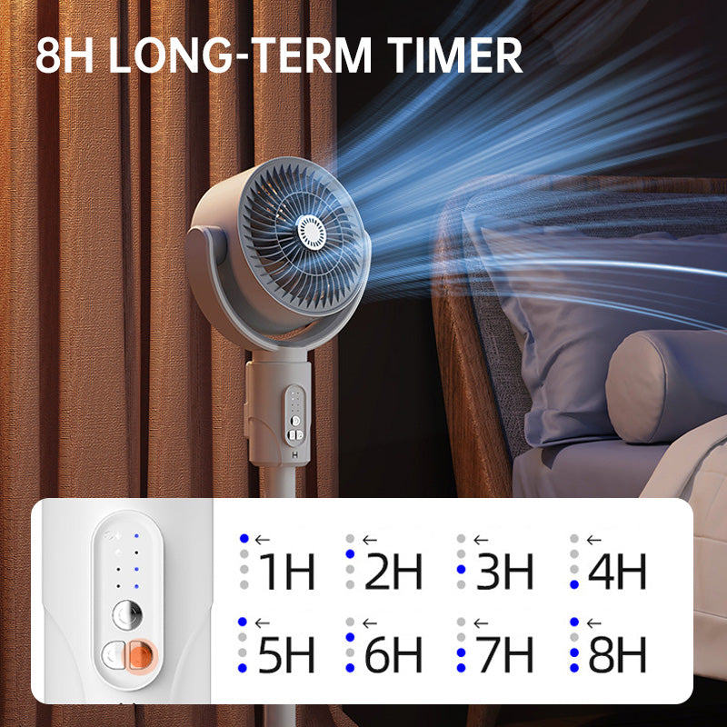 USB Standventilator met Hoogteverstelling en Afstandsbediening – 5 Snelheden en Oscillatie – Fluisterstil 36dB