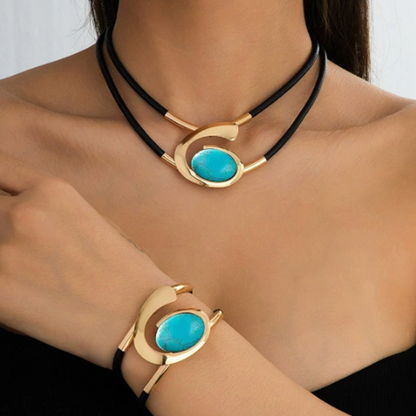 Vintage Boho Sieradenset met Delicate Patronen en Schitterende Accenten voor Moderne Elegantie