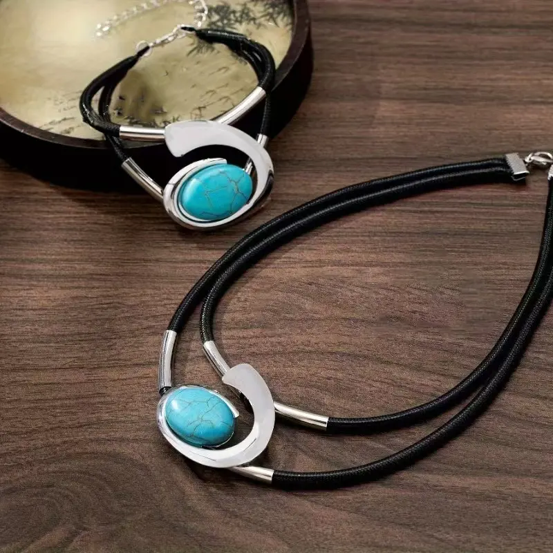 Vintage Boho Sieradenset met Delicate Patronen en Schitterende Accenten voor Moderne Elegantie