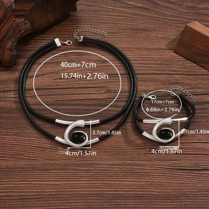 Vintage Boho Sieradenset met Delicate Patronen en Schitterende Accenten voor Moderne Elegantie